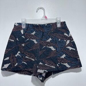 Zara Women’s Multicoloured‎ High Waisted textured Jacquard Shorts Women's Size S